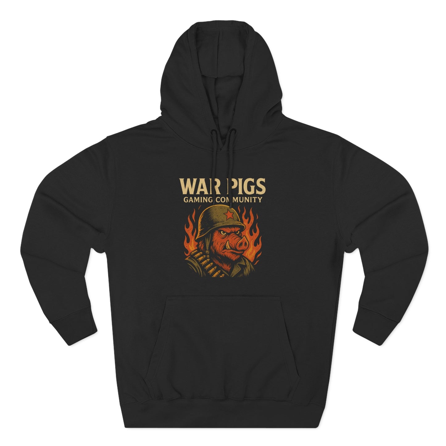 War Pigs Fleece Hoodie for Gamers, Cozy Gaming Sweatshirt, Casual Wear, Perfect Gift for Esports Fans, Stylish Hoodie